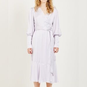 Birgitte Herskind The Harper Wrap Dress in Lilac.